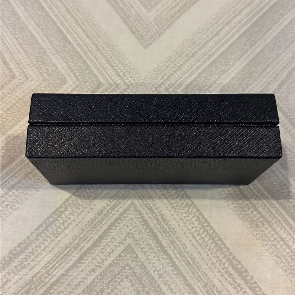 Prada Textured Small Black Rectangular Sunglasses Box - Picture 2 of 4